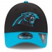 Men's Carolina Panthers New Era Team Classic 39THIRTY Flex Black Hat 1706660